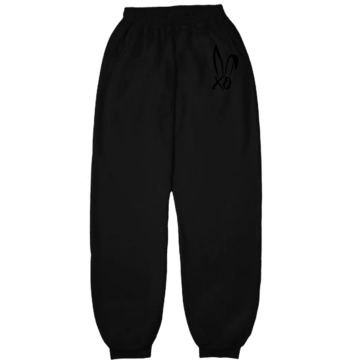 Official Bunnie Xo Store - Black Embroidered Xo Logo Sweatpants