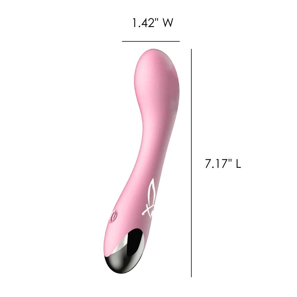 A pink rechargeable personal vibrator from Bunnie XO