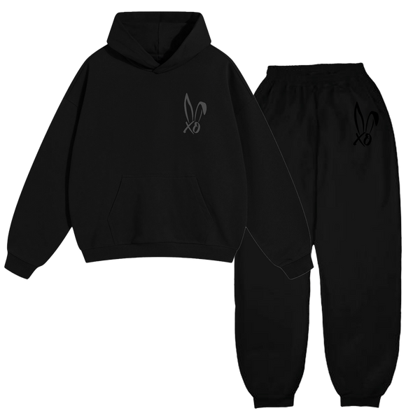 Xo Logo Black Sweatsuit Set – Bunnie Xo