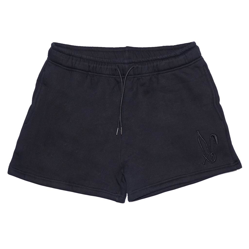 Official Bunnie Xo Store - Black on Black Xo Logo Shorts