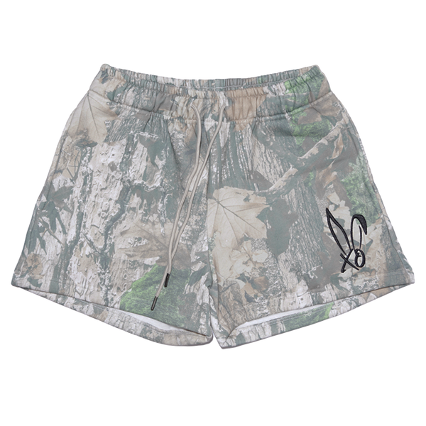 Dingyun Zhang camo sweat shorts ショーツ Official Bunnie Xo Store - Camo Print Xo Logo Shorts