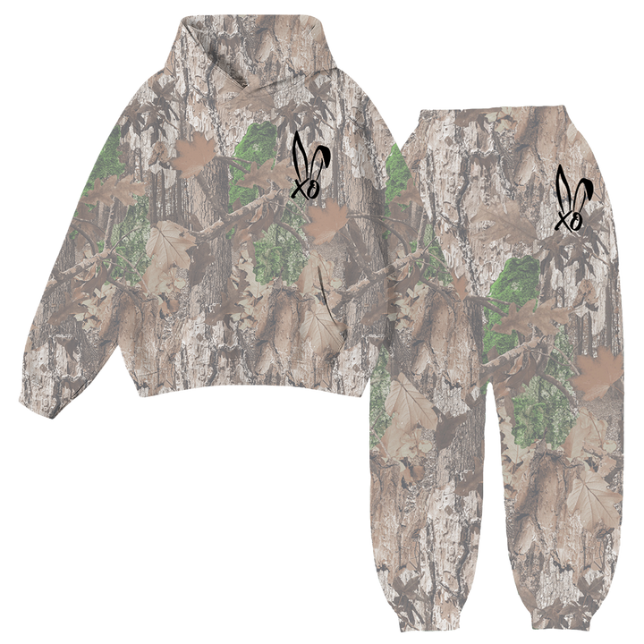 Xo Logo Camo Sweatsuit Set