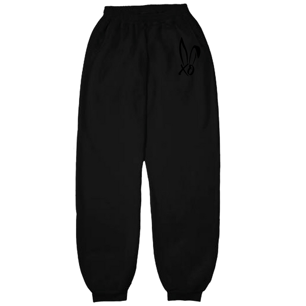 Official Bunnie Xo Store - Black Embroidered Xo Logo Sweatpants